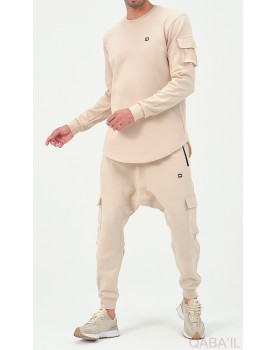 Ensemble qaba'il sniper beige