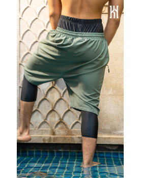 Saroual de bain KyYn kaki
