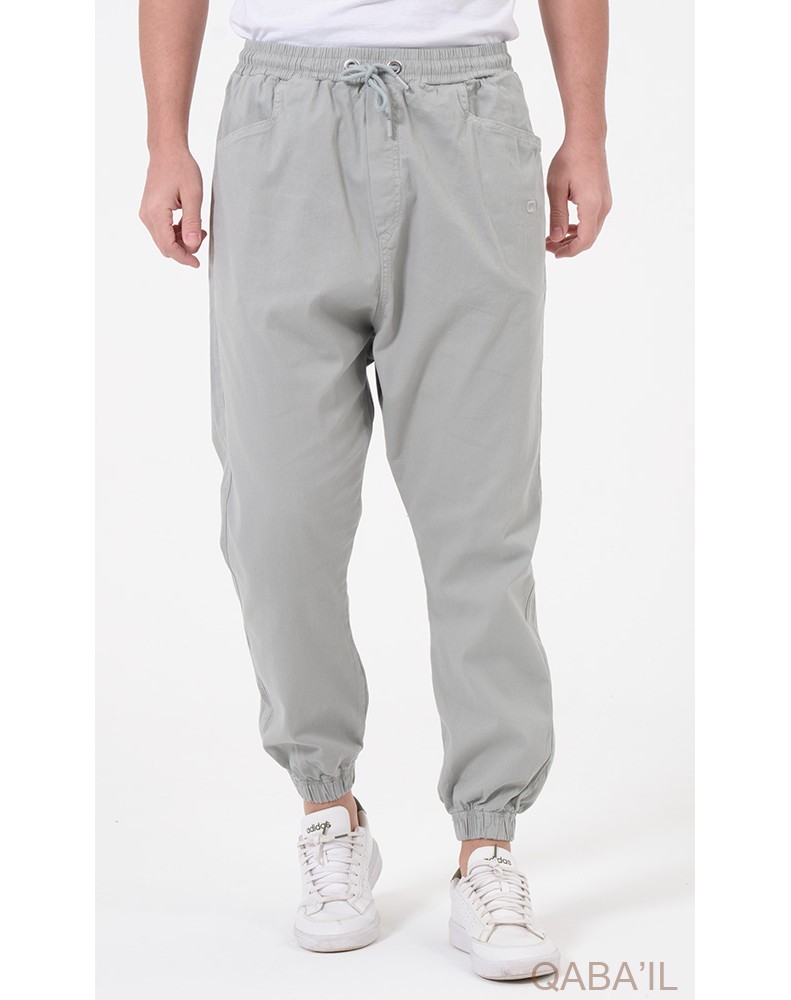 Sarouel qabail activ strech griș clair Sarouel qabail activ strech griș clair