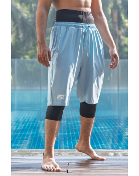 Sarouel de bain Wassat bleu