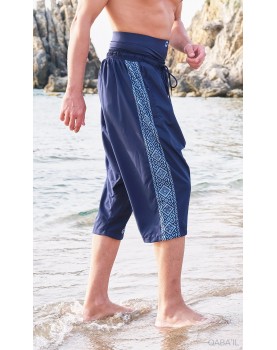 Saroual de bain qabail etniz bleu nuit