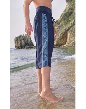 Saroual de bain qabail etniz bleu nuit