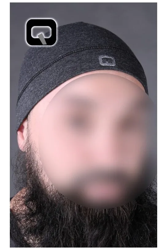 Bonnet qaba'il gris foncé