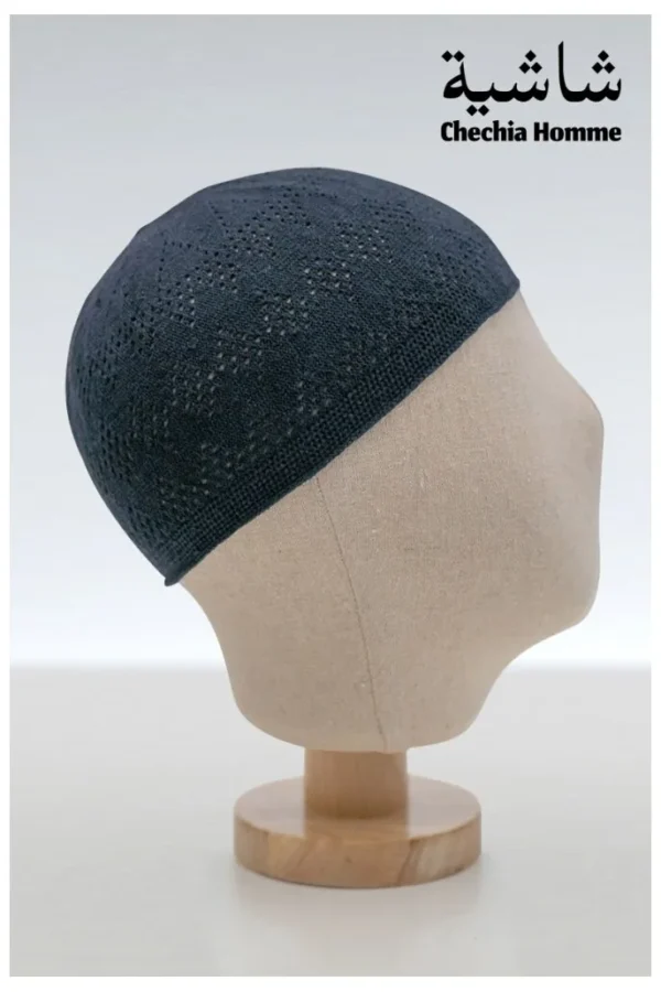 chachia bleu foncé fine