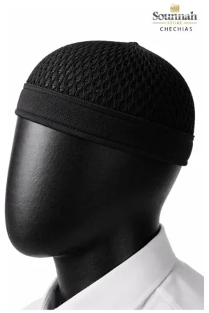 Chechia avec bande élastique noire
