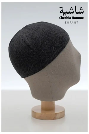 Chechia enfant fine gris foncé Chechia enfant fine gris foncé