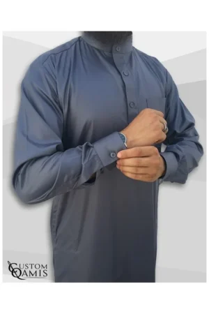 Qamis saoudien classique gris Qamis saoudien classique gris