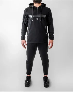 Ensemble noujoum jog1 Noir et argent Ensemble noujoum jog1 Noir et argent