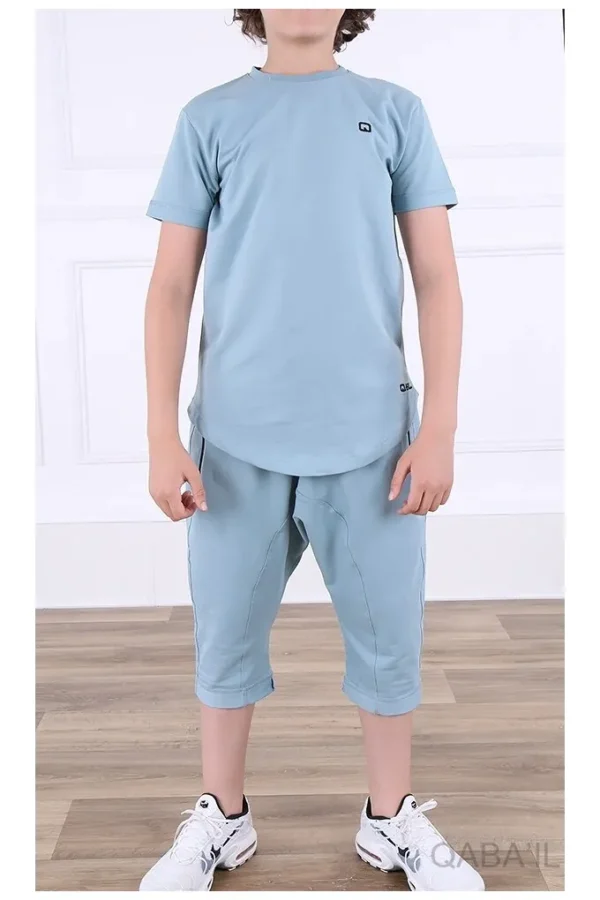 Ensemble qaba'il nautik enfant bleu ciel