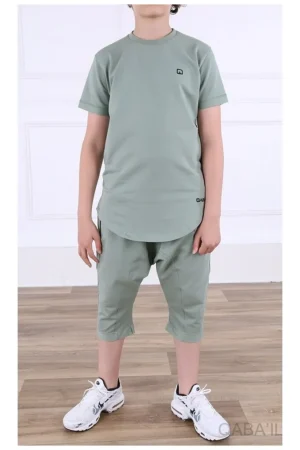 Ensemble qaba'il nautik enfant vert amande Ensemble qaba'il nautik enfant vert amande