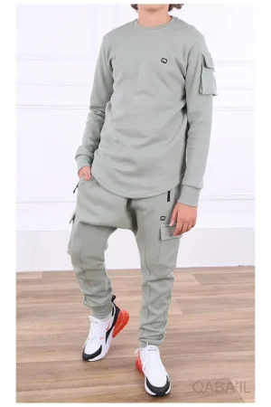 Ensemble qabail enfant neo sniper vert clair