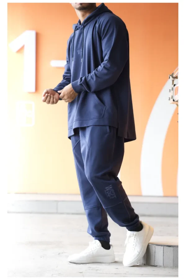 Ensemble wassat terry bleu