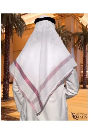 Ghoutra blanche et bordeaux