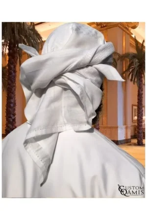 Keffieh de couleur blanc