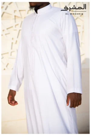 Qamis bahreini coton " Al mashriq " blanc Qamis bahreini coton " Al mashriq " blanc