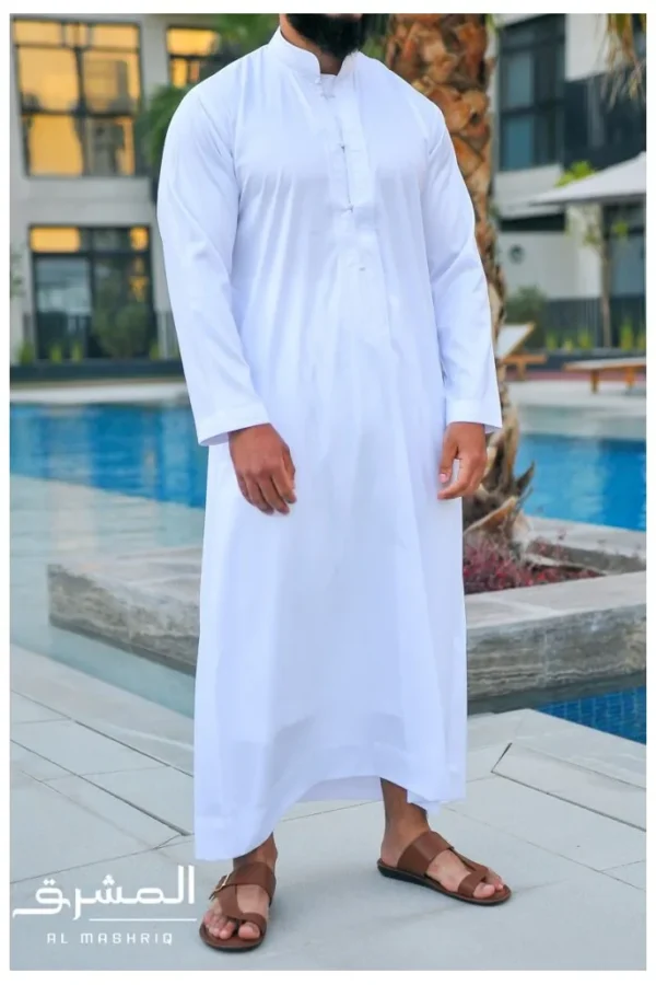 Qamis bahreini Al mashriq blanc