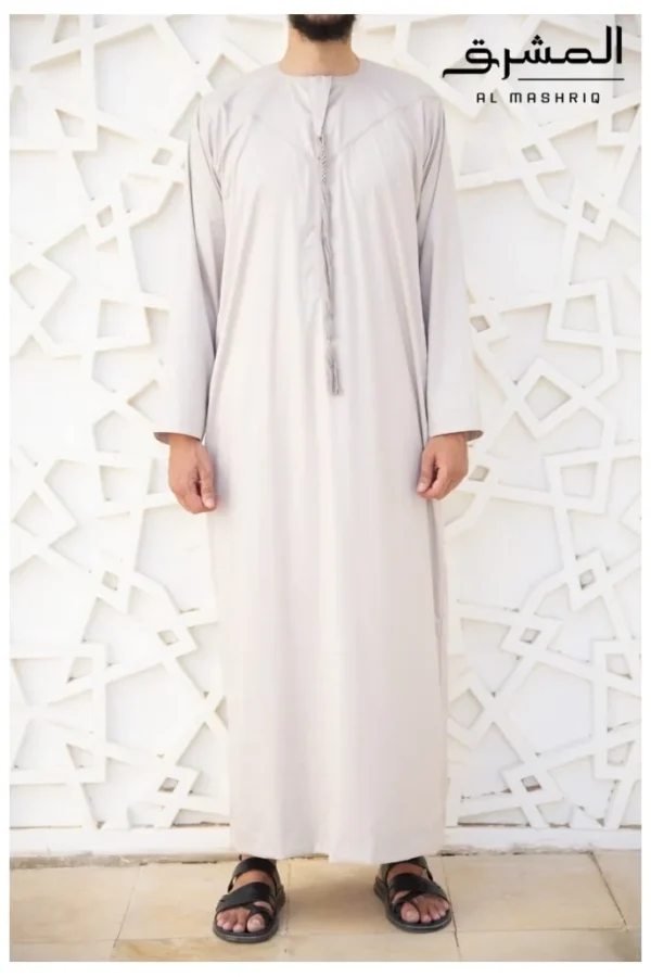 Qamis émirati " Al mashriq" taupe