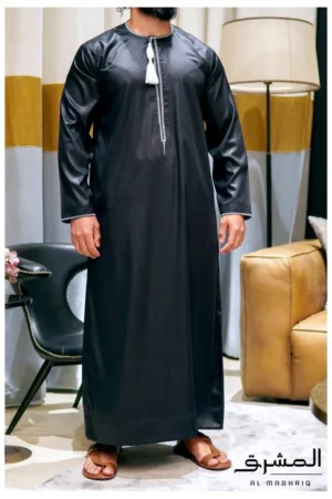 Qamis omani Al mashriq Noir Qamis omani Al mashriq Noir