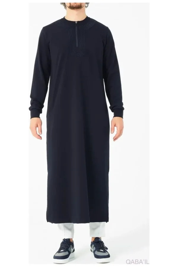 Qamis qabail Amwaj bleu