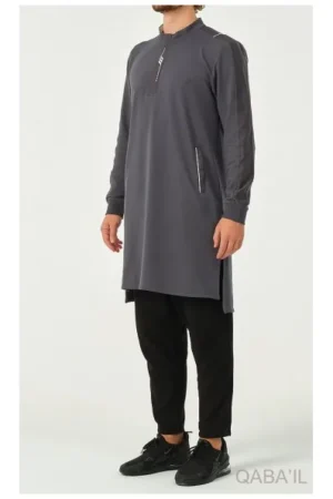 qamis-qabail-qc-subtil-gris-anthracite-1 Qamis qaba'il qc Subtil gris anthracite - vue 1