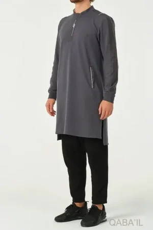 qamis-qabail-qc-subtil-gris-anthracite-1 Qamis qaba'il qc Subtil gris anthracite - vue 1
