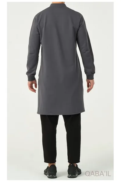 qamis-qabail-qc-subtil-gris-anthracite-2 Qamis qaba'il qc Subtil gris anthracite - vue 2