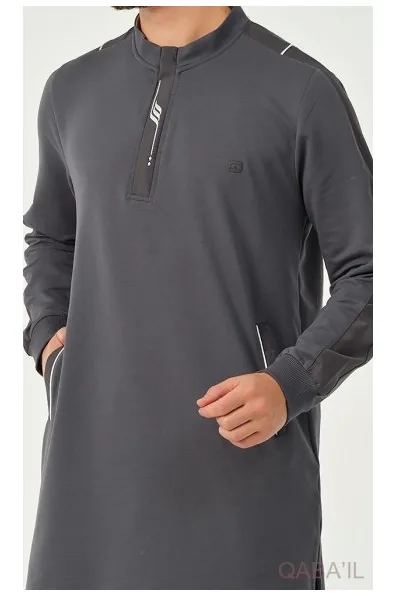 qamis-qabail-qc-subtil-gris-anthracite-3 Qamis qaba'il qc Subtil gris anthracite - vue 3