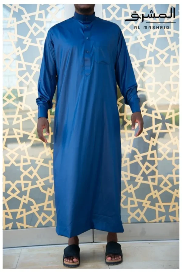 Qamis saoudien Bleu nuit Al mashriq Qamis saoudien Bleu nuit Al mashriq