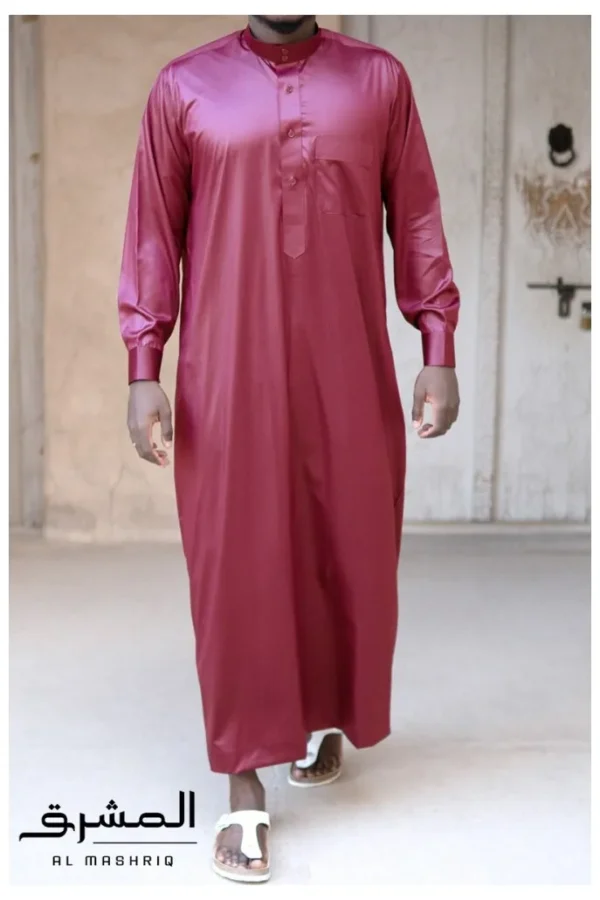 Qamis Saoudien Bordeaux Custom Qamis Qamis Saoudien Bordeaux Custom Qamis