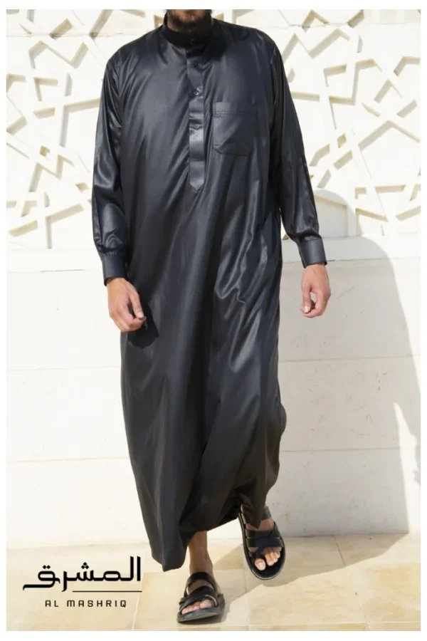 Qamis saoudien noir Al mashriq Qamis saoudien noir Al mashriq
