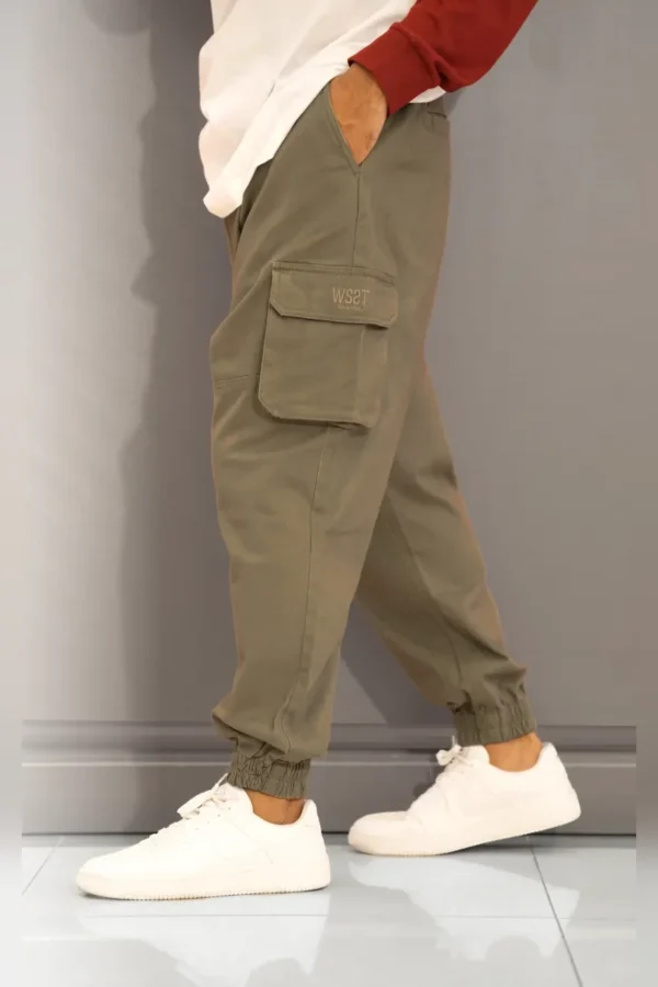 Sarouel cargo wassat kaki Sarouel cargo Wassat kaki (vert kaki)