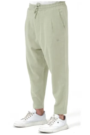 Sarouel qabail Classic lin vert sauge