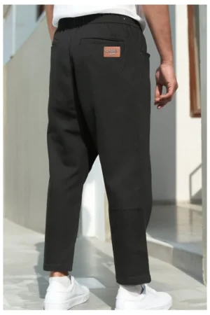 Sarouel qabail jean drop noir