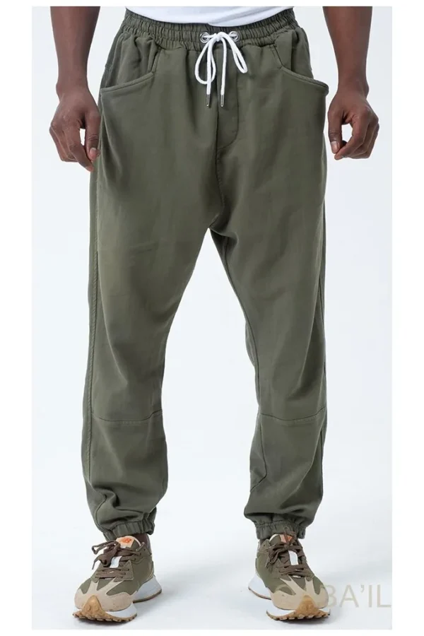 Sarouel qabail pants stretch kaki