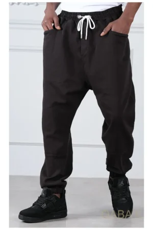 Sarouel qabail pants stretch noir
