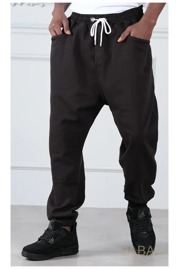 Sarouel qabail pants stretch noir