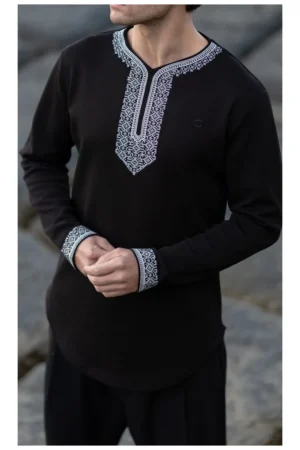 Sweat qabail Awqas noir Sweat qabail Awqas noir