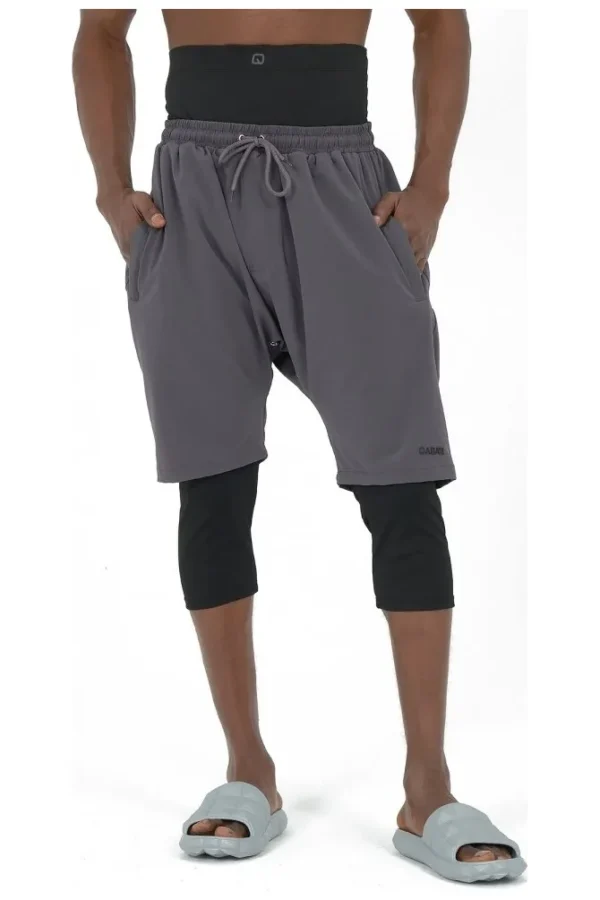 Swimshort de bain qabail gris anthracite