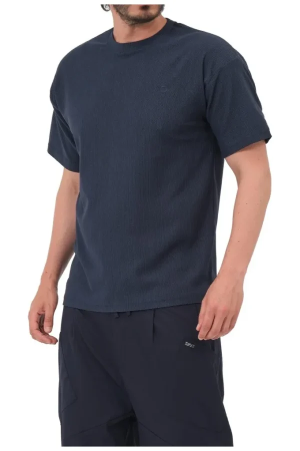 Tee shirt qabail waffle bleu
