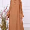 IMG_6271 Jilbab 2 pièces jupe Jamila camel (marron clair)