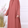 Jilbab 1 pièce Jamila saumon