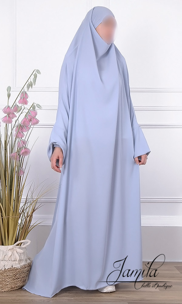 IMG_6430 Jilbab 1 pièce Jamila bleu clair
