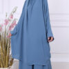 Jilbab 2 pièces jupe Jamila bleu pétrole