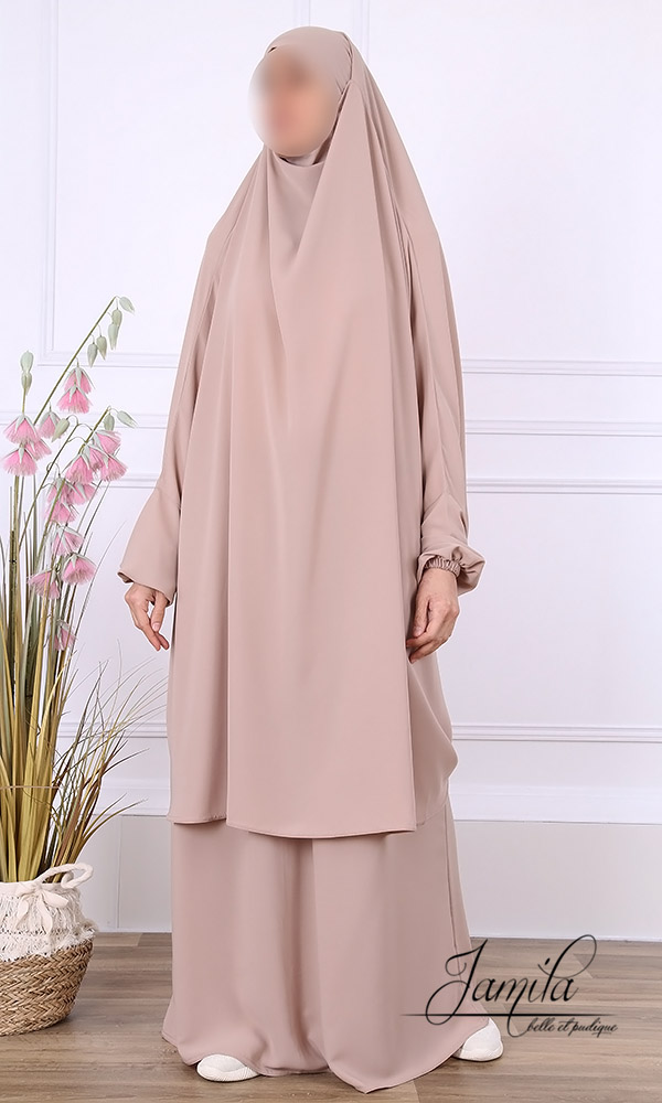 IMG_6542 Jilbeb 2 pieces jupe Jamila taupe