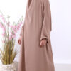 IMG_9396 Jilbab 1 pièce Jamila taupe (beige rosé)