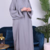 Jilbeb 1 piece jamila gris clair