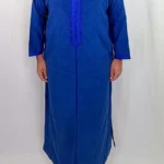 Djellaba homme hiver bleu Djellaba homme hiver bleu roi à capuche