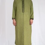 Djellaba homme hiver vert Djellaba homme hiver verte (vert kaki chiné) à capuche